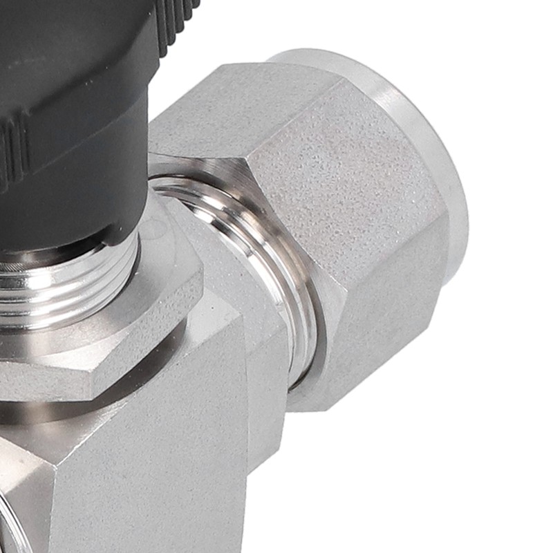 Ball Valve Straight Through 1/2in Thread Fluid Control Device Stainless