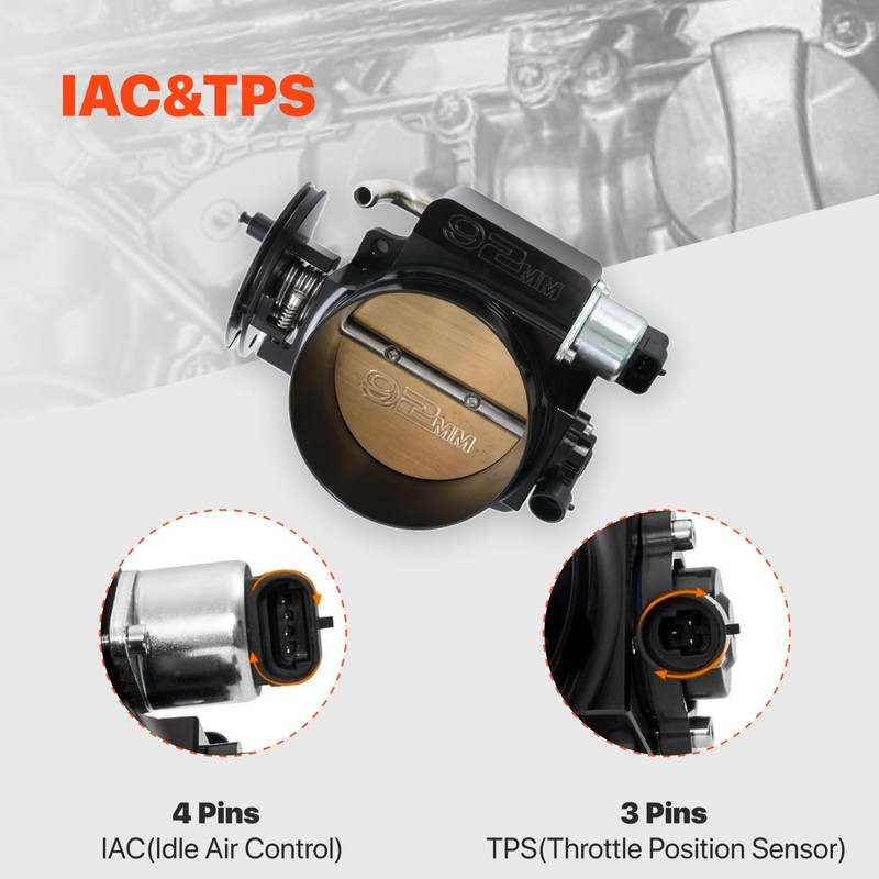 Talynx 92mm Throttle Body Assembly with TPS IAC for GM