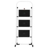 Hailo K20 3-Step Folding Ladder with Sturdy Steel Frame, 330