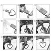 2 Pieces Rings Heart Shaped Car Handle Straps Drift Charm