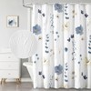 QiyI Long Shower Curtain 72 x 78, Watercolor Floral Shower