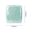 Handmade Mosaic Glass Tissue Box Cover, Square Decorative Holder, Turquoise