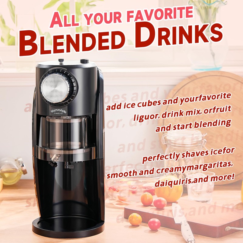Shaved Ice Machine - Snow Cone Machine Equipped With Stainless
