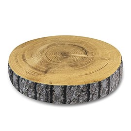 Sandini Seat Cushion with Wood Fruit and Vegetable Designs for Garden or Living Room 38 x 6 cm