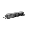 LANBERG PDU 10 Inch 1U 16A, 3X 230V Schucko 2M
