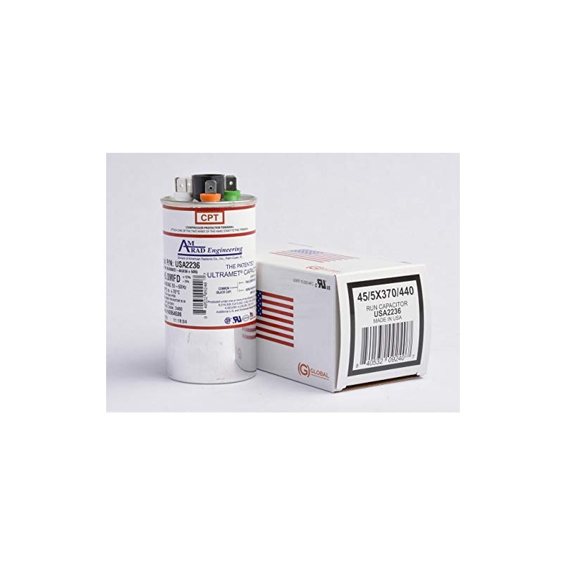 Goodman CAP050450440CT Replacement - 45 + 5 uf / Mfd