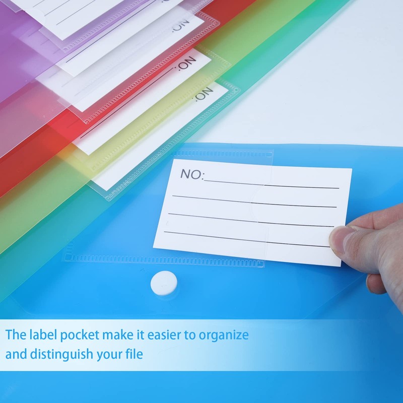 A4 Plastic Wallets Folders - Plastic Folder Plastic Popper Wallets