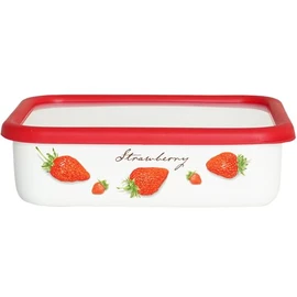 Fuji Hollow Strawberry Shallow Square Container, L 0.4 gal (1.35 L) STB-L