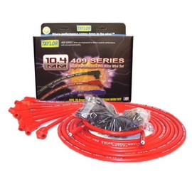 Taylor Cable 79253 409 Pro-Race Spiro-Wound Core Spark Plug Wire Set , Red