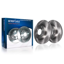 Detroit Axle - AWD 8pc Brake Kit for Ford 2018-2021 EcoSport Disc Brake Rotors Ceramic Brakes Pads with Hardware 2019 2020 Replacement : 11.81" inch Front and 10.67" inch Rear Rotor