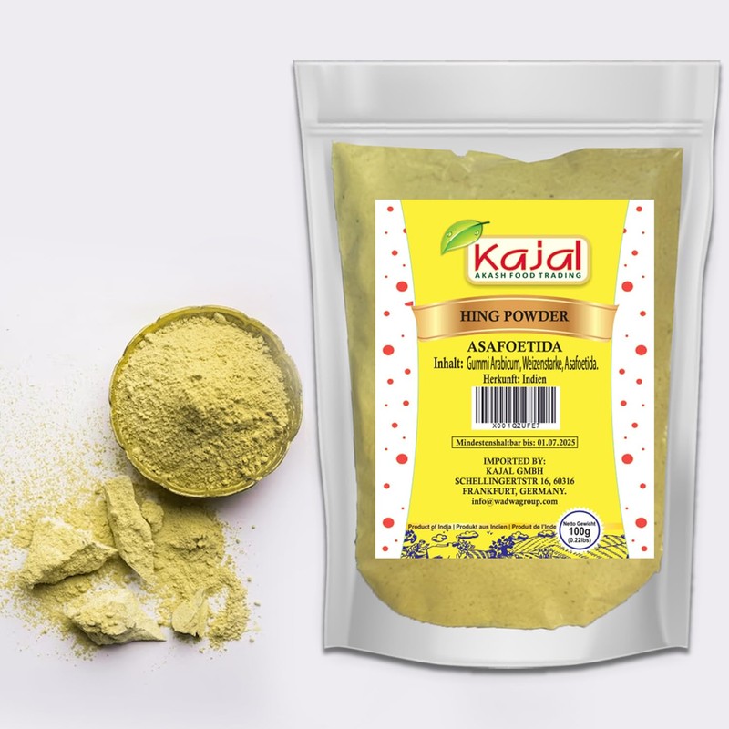 Kajal Asafoetida Powder (Hing), Indian Spice for Cooking Pure Indian