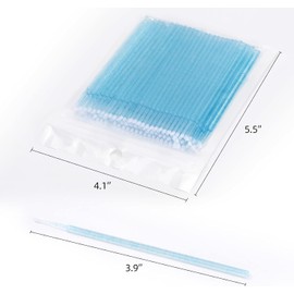 Tbestmax 1000 aplicadores de microcepillos de cristal desechables para extensiones de pestañas, micro varitas Spoolie 5 colores
