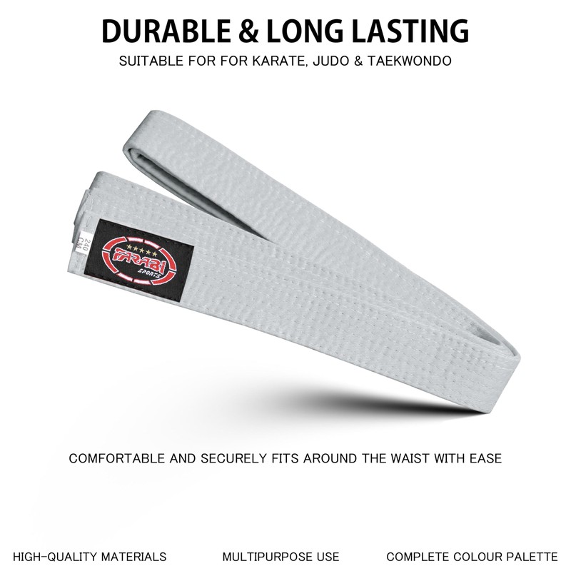Farabi Sports Karate Belt Multiple Colours Karate Belt Judo Karate