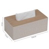 Tissue Box Cover Rectangular PU Leather Facial Tissue Dispenser Box