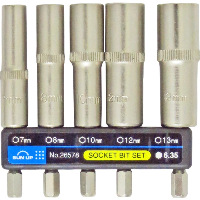 SUN UP Hex Socket Set S6-6.35 Hex Shaft Diameter: 0.25
