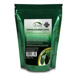 Zokiva Nutritionals - Soursop Leaves Hojas De Guanabana 1 oz Pack of Graviola Leaves for Tea - A Natural Caffeine - Free Bioavailable Superfood Rich in Powerful Antioxidants - in Zip Pouch
