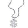 COOLSTEELANDBEYOND Hip Hop Punk Large US Dollar Money Sign Pendant
