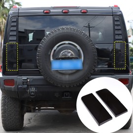 PIUGILH Rear Tail Light Lens Taillight Kit Compatible with Hummer H2 2003-2009 Smoked Blackout Light Lens Kit Molded Acrylic,1 Pair