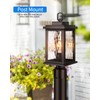 VIANIS Outdoor Post Lights Hardwired 120V, Oil Rubbed Bronze Dusk