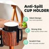 cowinational 2pcs Cup Holder for Desk (2PCS Walnut Design)