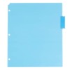 JAM PAPER Plastic Index 5-Tab Dividers - 9 3/4 x