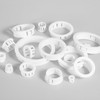 PATIKIL 60pcs Wire Grommet, 13.7mm Mounting Dia Plastic Grommets Cable