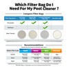 RINMEE X-treme Multilayer Filter Bag, compatible with Pool Blaster Max,