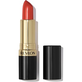 Revlon Lápiz labial súper brillante, color labial de alto impacto con fórmula cremosa hidratante, infundido con vitamina E y aceite de aguacate en rojo/coral, Kiss Me Coral (750)