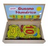D. Imprehispanica Rompecabezas Gusano Numérico Bilingüe, Juego Mesa Didáctico