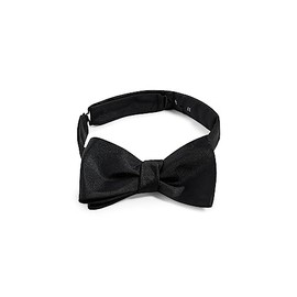 BOSS Men's Silk Jacquard Bow Tie, Black, One Size