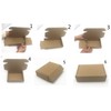 Black Cardboard Shipping Box Mailers 8 x 5.5 x 1.6