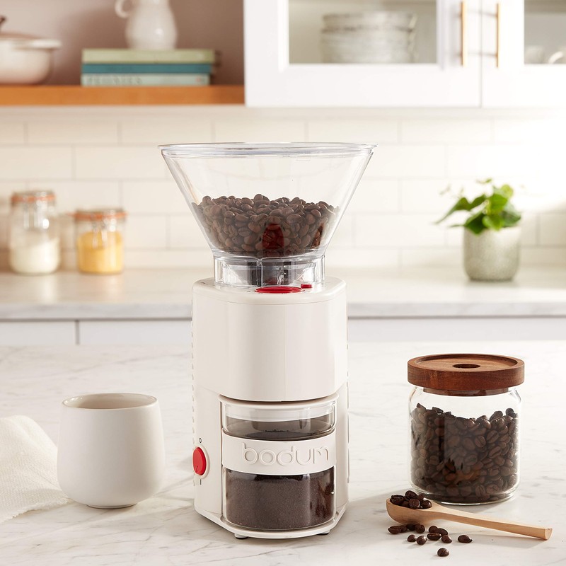 Bodum Bistro Electric Conical Burr Coffee Grinder, Preset Timer, 12