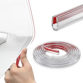 protectores para bordes de puerta de coche, protectores de borde de puerta de coche, 5 m de bordes de puerta de guarda transparentes de goma en forma de U, tira de sellado de clima para puerta