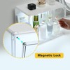 GUDEMAY Clear Acrylic Display Case with Light, Dustproof Stackable Showcase