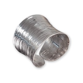 Fly Style Wide Silver Ring Women's Ring 925 Silver Ladies Open Adjustable Statement Ring, Sterling Silver