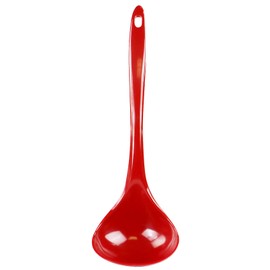 Reston Lloyd Melamine Soup Ladle Kitchen Utensil, Premium Quality Utensil with Heat Resistant Ergonomic Handle, Durable BPA-Free Plastic, 10.5 inch Long, One Piece, Red