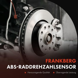 Frankberg 1 x ABS sensor with cable, 2-pin front axle, right for Multipla 186 1.6L 1.9L 2.0L 1999-2010 51705197