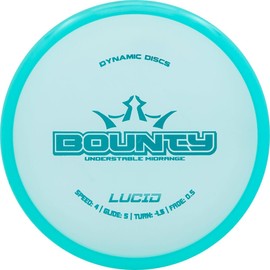 Bounty by Dynamic Discs | Premium Lucid Plastic | Beginner Friendly Disc Golf Midrange (Colors Vary)