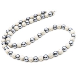 GOLD STONE Terahertz Ore Necklace 0.2 inch (6 mm) Power Stone, Easy to Install, Magnetic Type, Length Approx. 19.7 inches (50 cm)