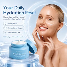 FelorShop Hidratante facial de colágeno para piel seca, escualano y B5