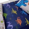 Catherine Lansfield Prehistoric Dinosaurs Single Fitted Sheet Blue