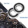 sourcing map 6206-2RS Deep Groove Ball Bearings, 2pcs 30mm I.D