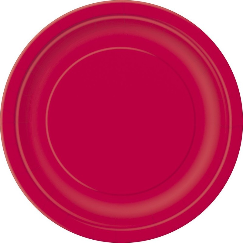 Red Dinner Plates, 16ct