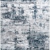 Rugshop Distressed Abstract Square Area Rug 6'6" x 6'6" Blue