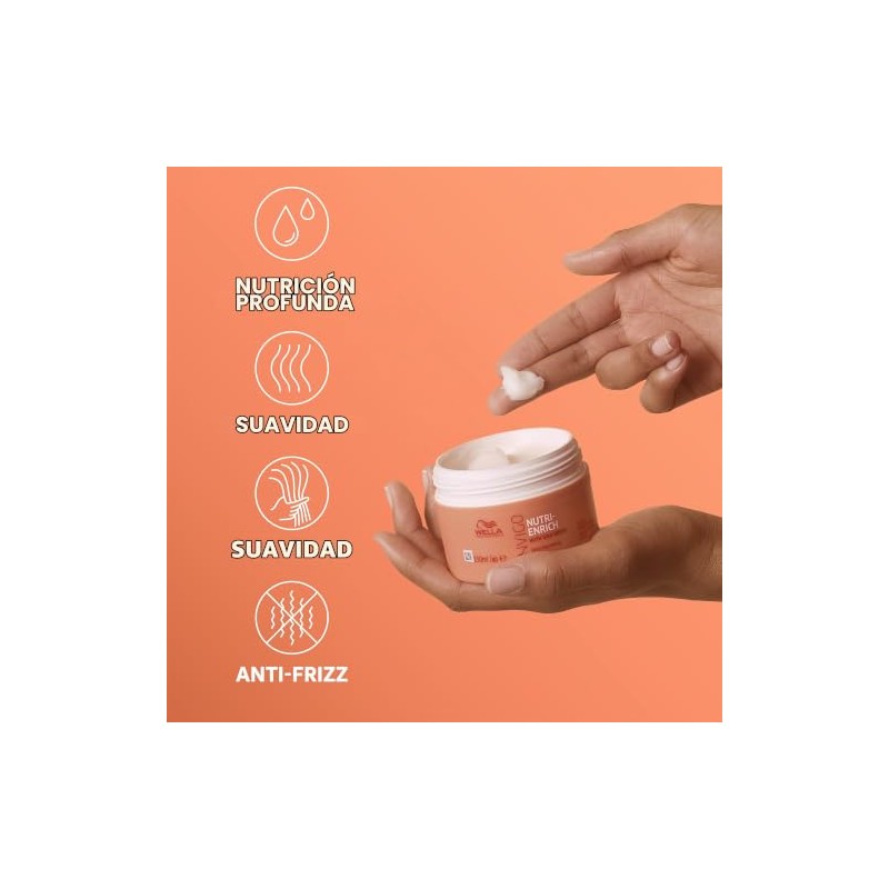 Wella Professionals Invigo Nutri-Enrich Mask, mascarilla capilar hidratante y nutritiva