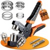Preciva Grommet Tool Kit of 3/8" and 1/4", Interchangeable Double