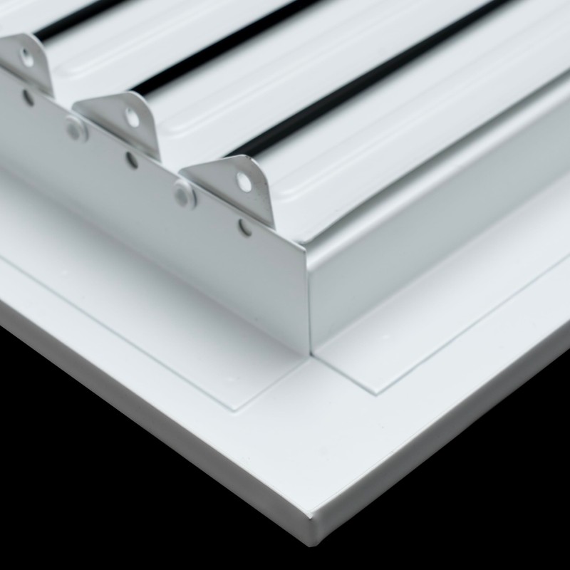 Fits 12x8 Duct Opening 1 Way Fixed Curved Blade Air