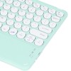 Touch Wireless Keyboard Round Keycaps Ergonomic Design Ultra Thin Smart