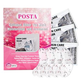 POSTA 20 Pares40 Unidades De Parches De Colágeno Para El Contorno De Ojos, Mascarilla Con Brillo Para Ojeras Y Bolsas, Hidratante Para El Contorno De 