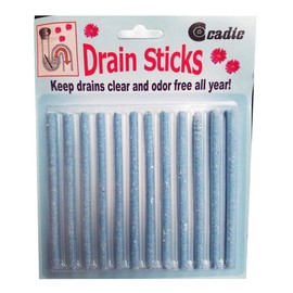 Drain Sticks for Sinks, Disposals, Bath Tubs, and Toilets,1 Pack Set of 12 Sticks.